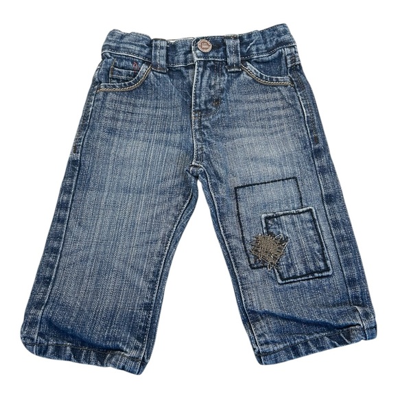 Genuine Kids From Oshkosh Other - Genuine Kids Oshkosh Vintage Y2k‎ Patchwork Baby Jeans Size 12 Months